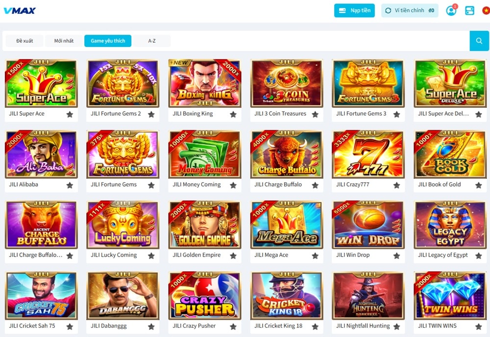 Game nổ hũ vmax được yêu thích